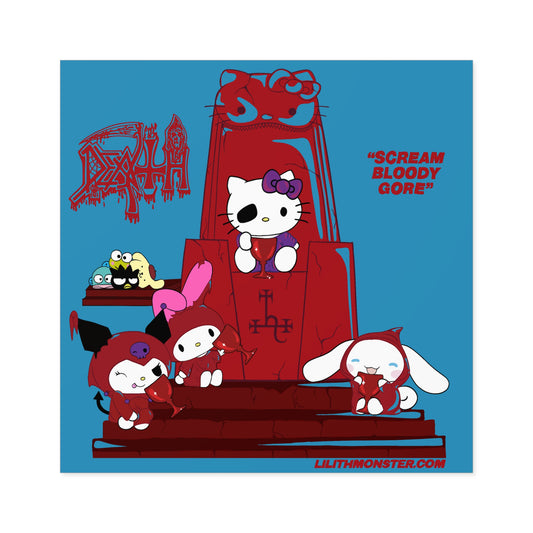 Death x HK sticker